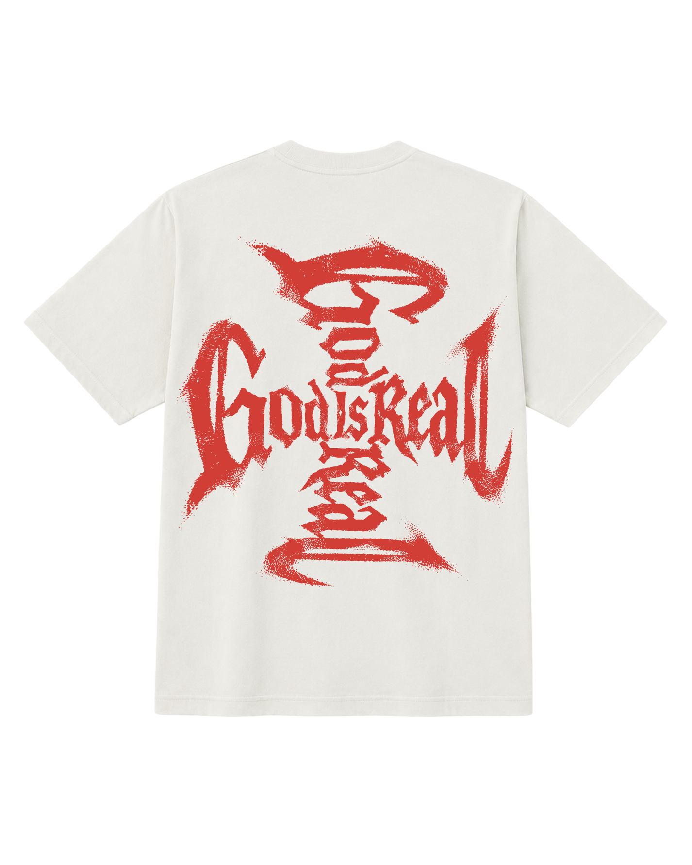 GOD IS REAL CROSS TEXT