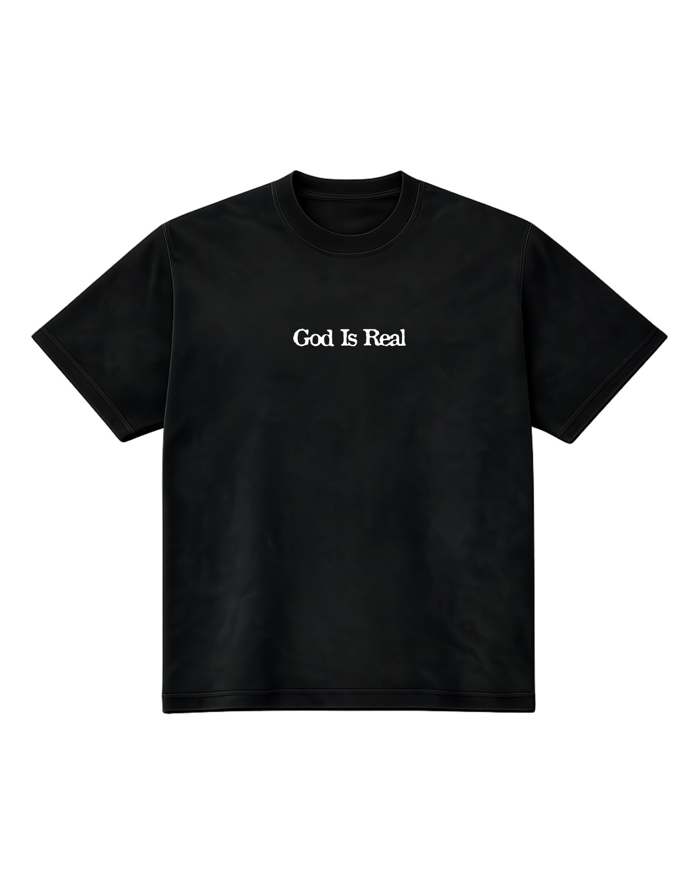 GOD IS REAL LOGO TEE