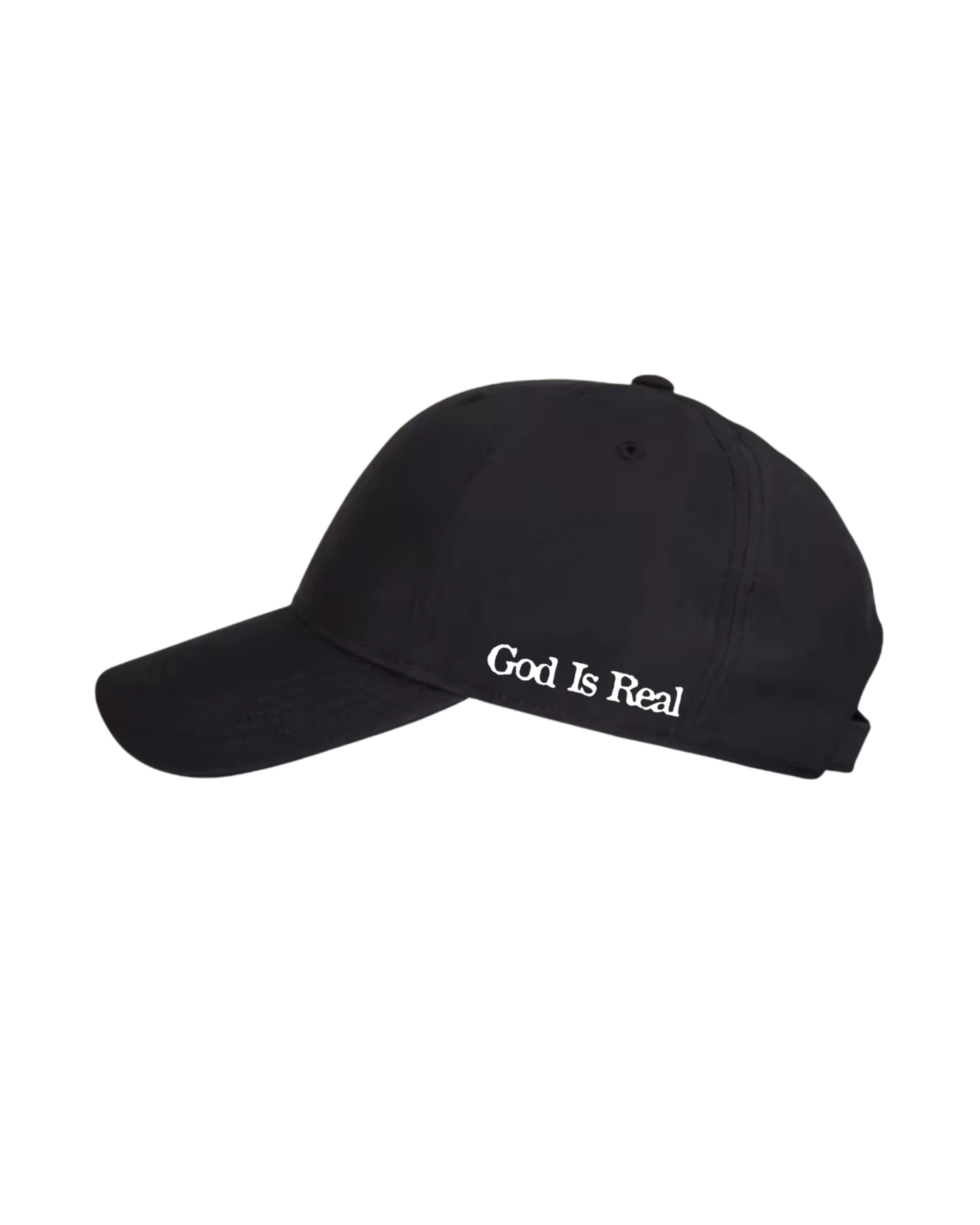 GOD IS REAL SIDE LOGO DAD HAT